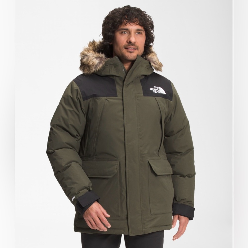 The North Face McMurdo Parka Men’s M Olive / 600-Fill Down / DryVent / Excellent
